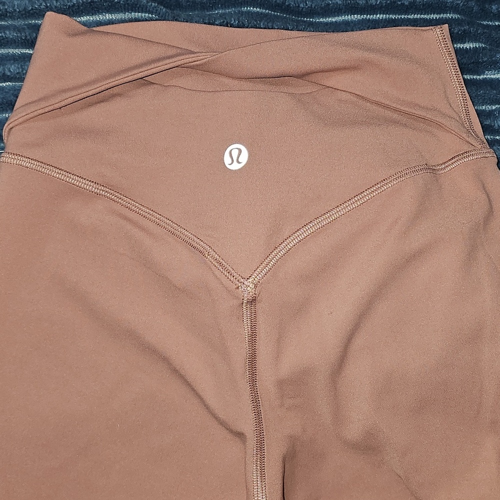 Lululemon Align No Line Twist Tight 25". Sz 2 High Rise! Red Clay - Picture 11 of 11